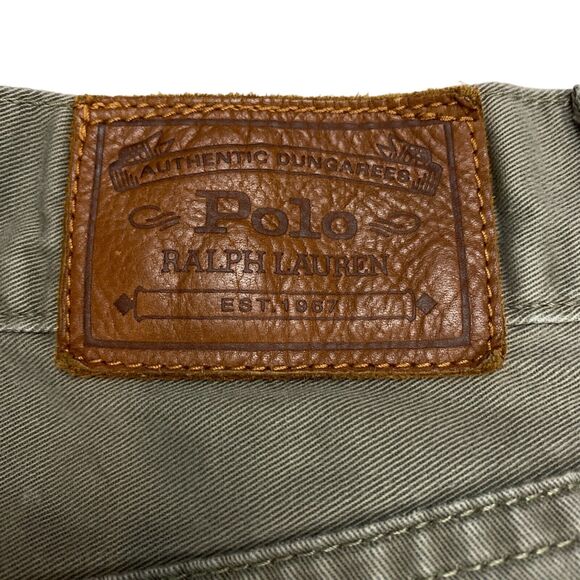 Polo Ralph Lauren Jeans Men 34x32 Denim 100% Cotton Flat Front Straight Leg - Picture 11 of 16